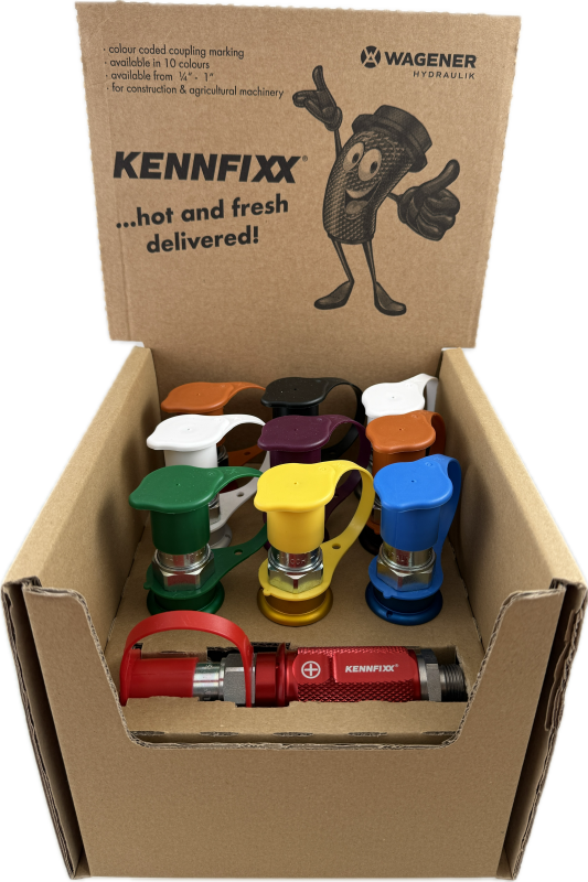 10 Kennfixx Griffe in einer Pappbox als Thekendisplay