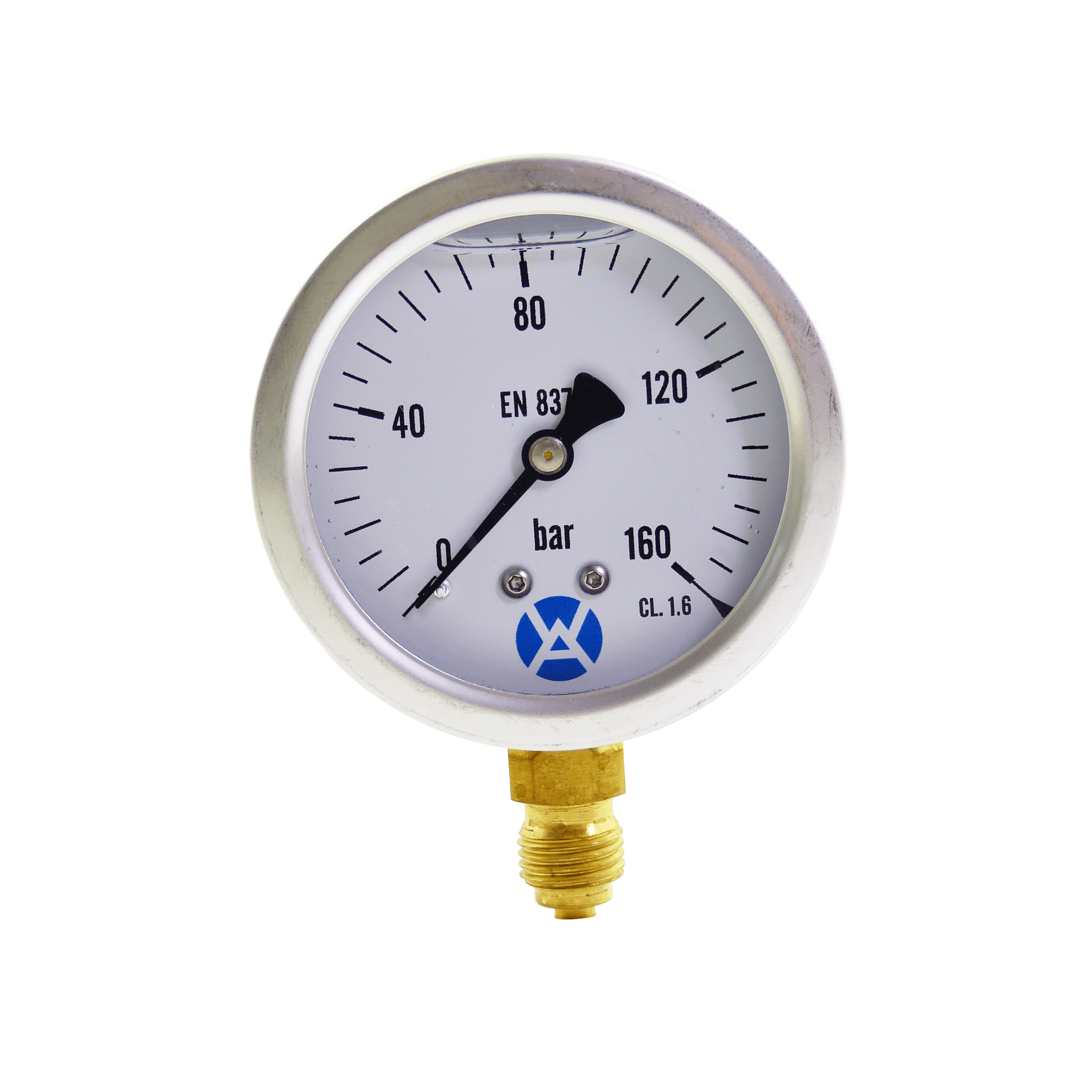 Manometer 63 0-400 bar 1/4" unten "Logo Wagener"